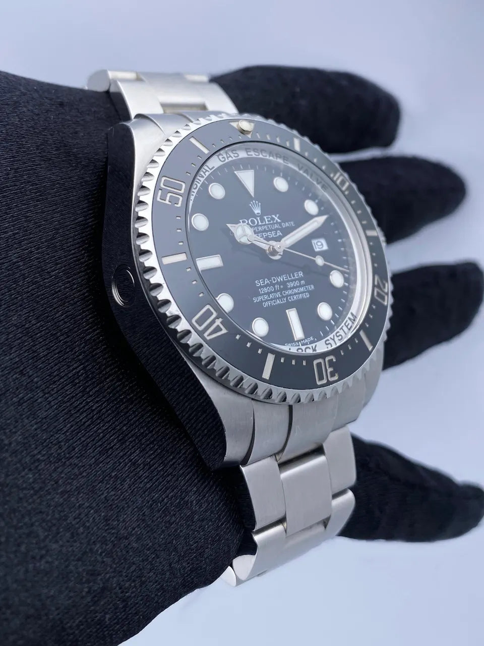 stainless Rolex Deepsea Black Dial - Hình 3