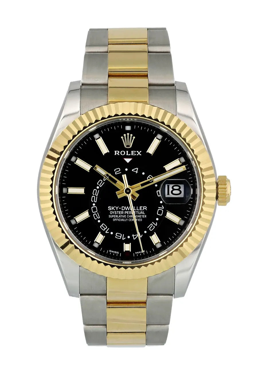 Rolex Two-Tone Sky-Dweller Black - Hình 3