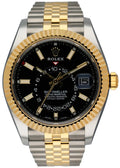 sky Rolex Black Dial Two-Tone