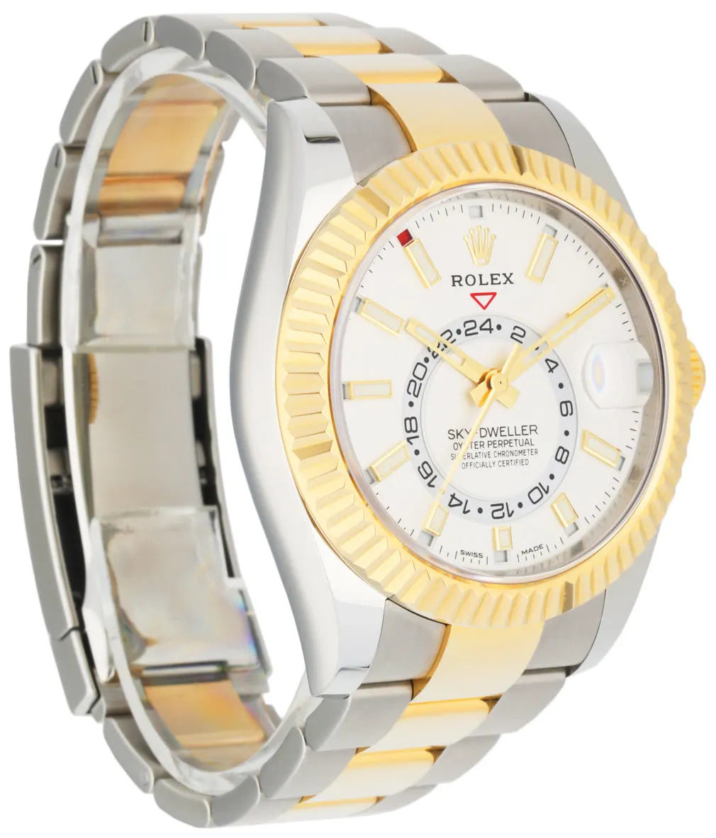 white Rolex Two-Tone Sky-Dweller - Hình 8