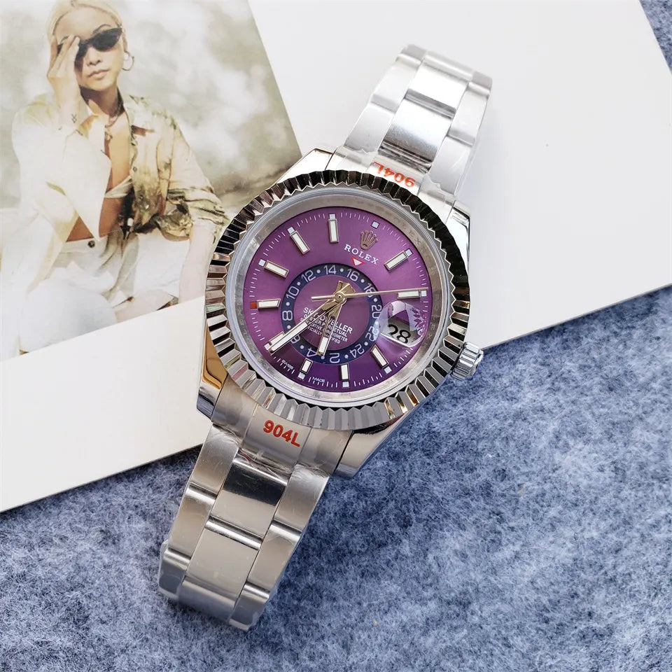 Rolex Sky-Dweller Purple Dial - Hình 3