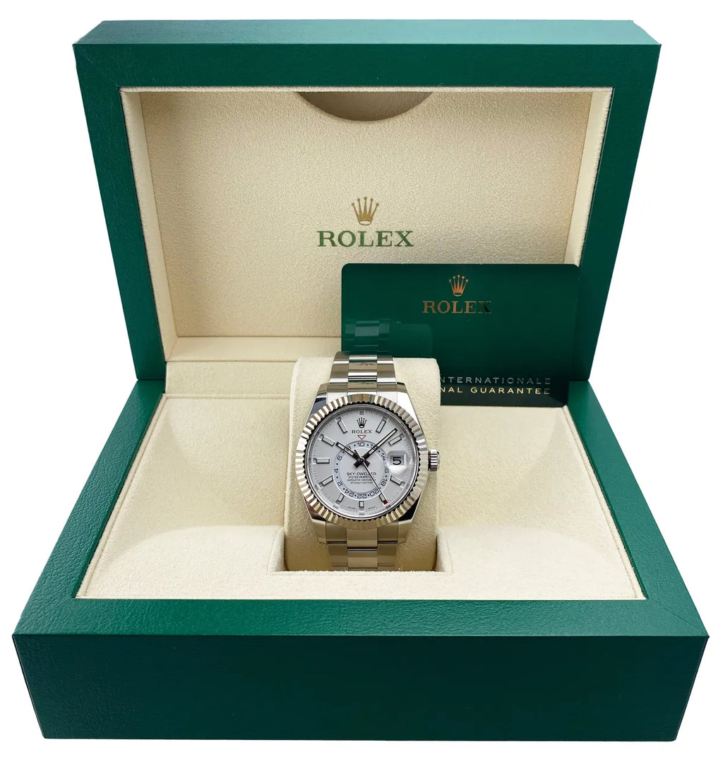 Rolex White Dial Steel Sky-Dweller - Hình 2