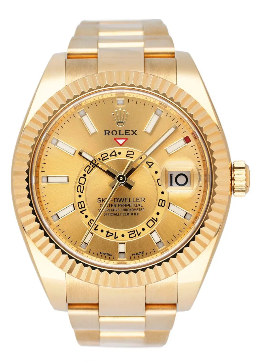 Rolex Gold Champagne Sky-Dweller