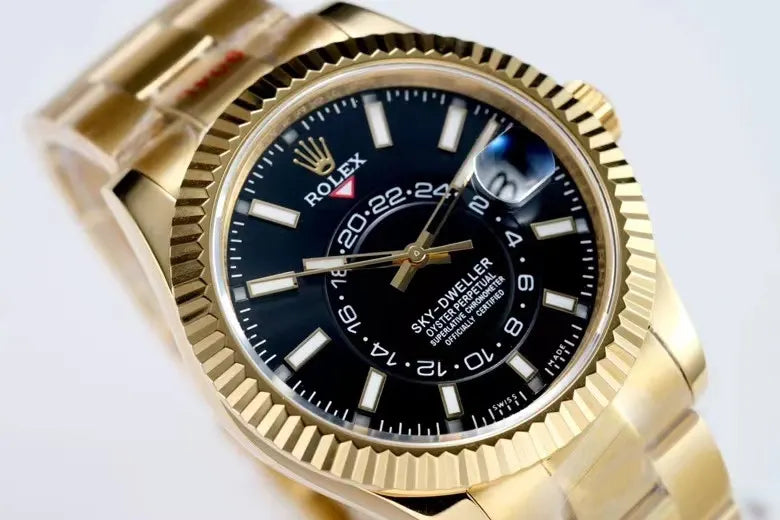 Rolex Gold Black Sky-Dweller - Hình 7