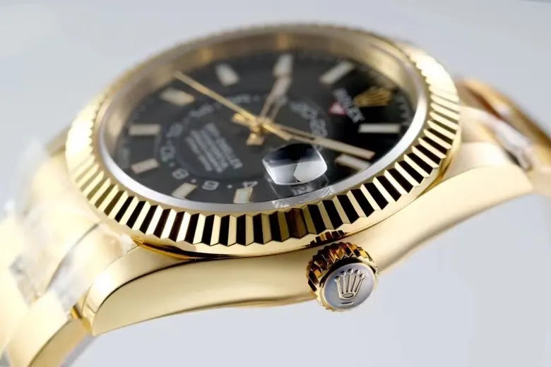 Rolex Gold Black Sky-Dweller - Hình 4