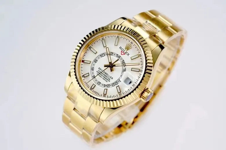 Rolex Sky-Dweller Gold White Dial - Hình 2