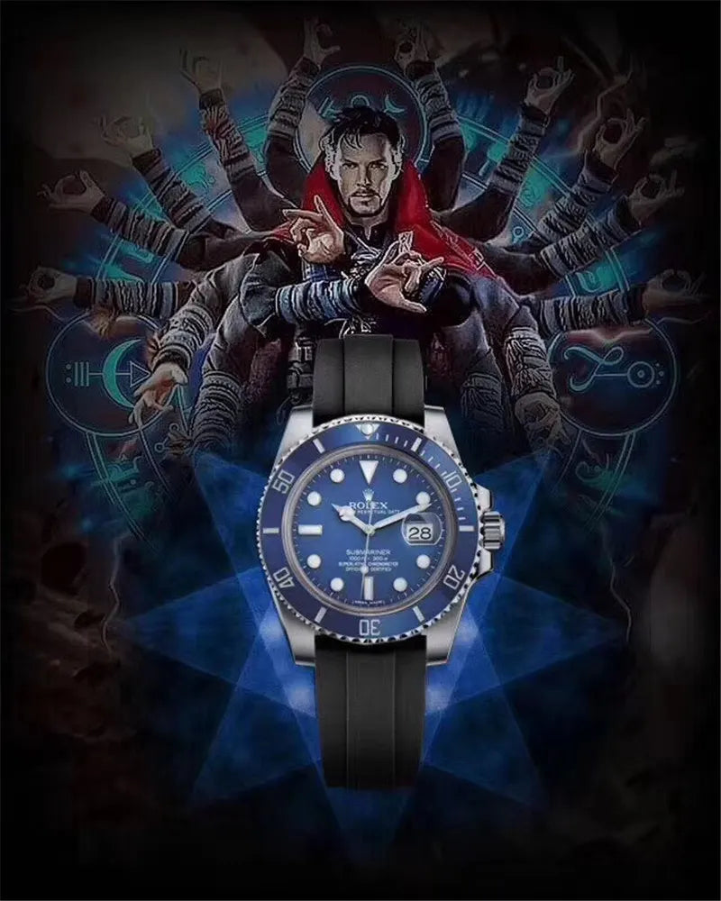 Rolex Blue Rubber Submariner - Hình 4