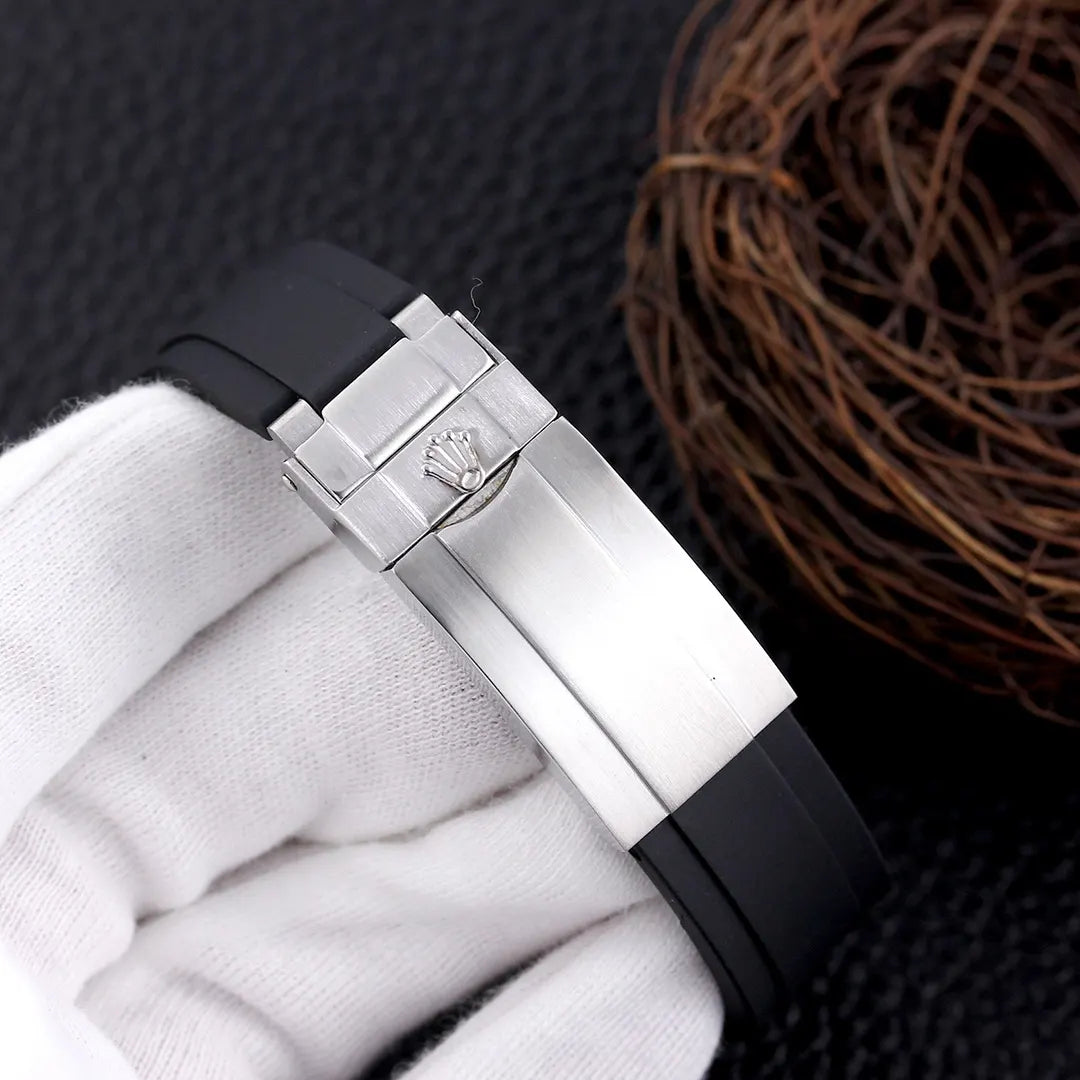 strap Rolex Black Rubber Submariner - Hình 3