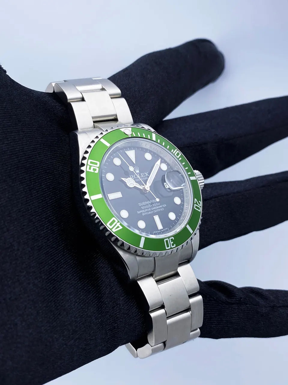 stainless steel Rolex Green Bezel Submariner - Hình 3