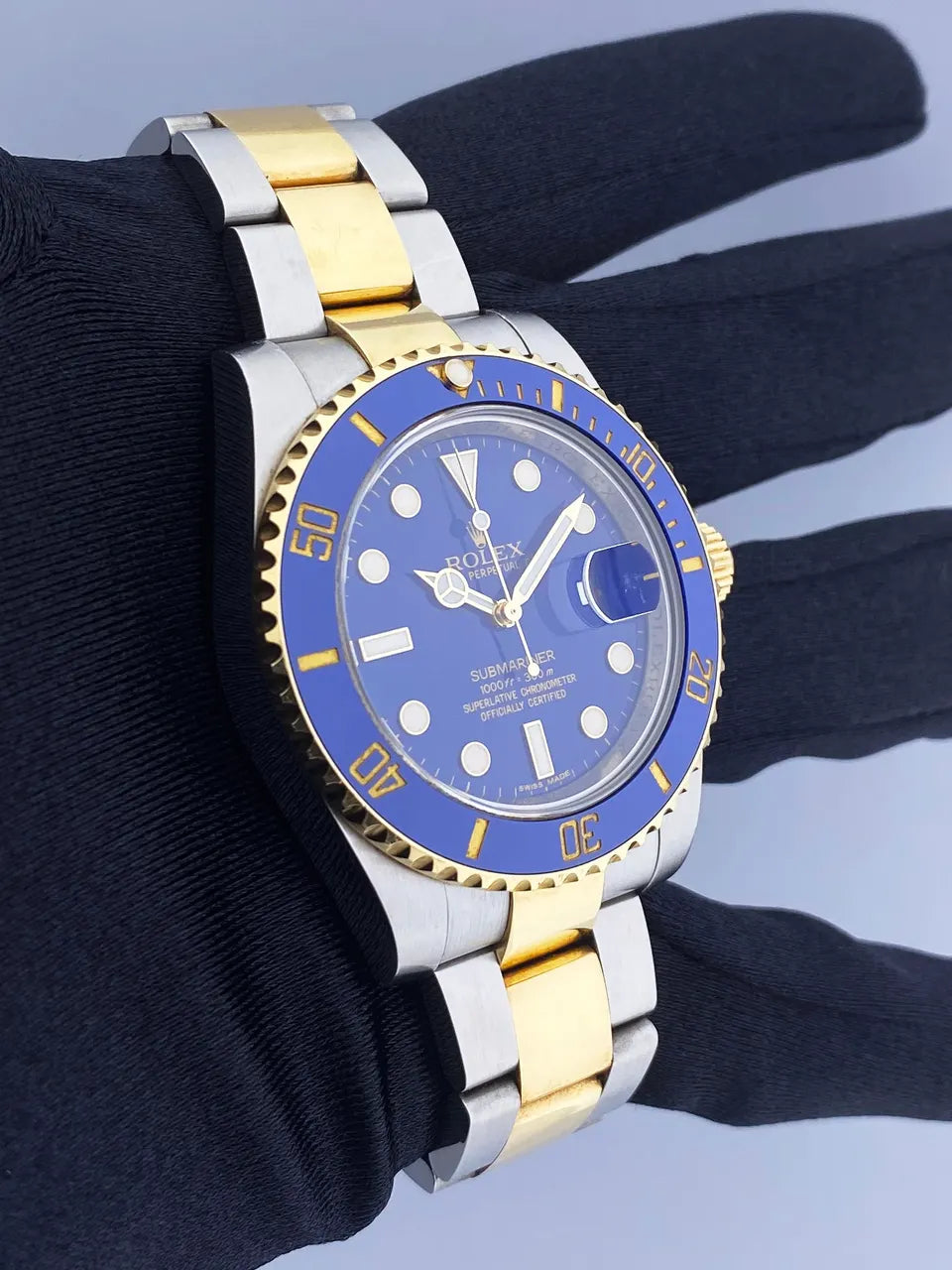 Rolex Submariner Blue Gold - Hình 2