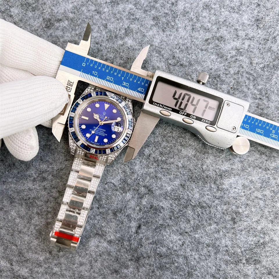 blue Rolex Diamond Submariner