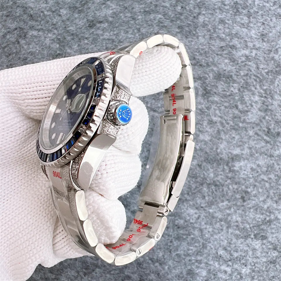blue Rolex Diamond Submariner - Hình 6