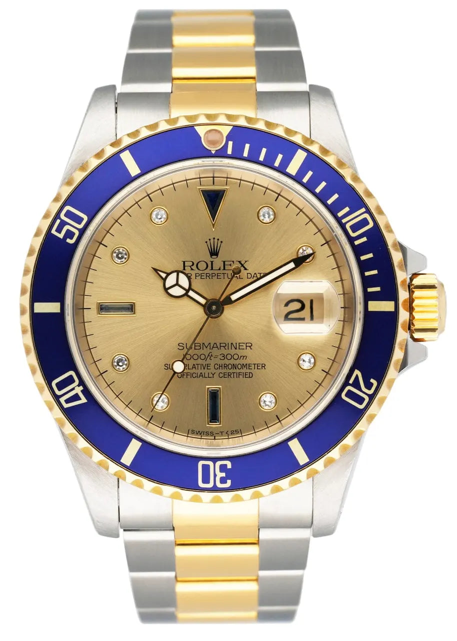 submariner Rolex Gold Champagne Dial