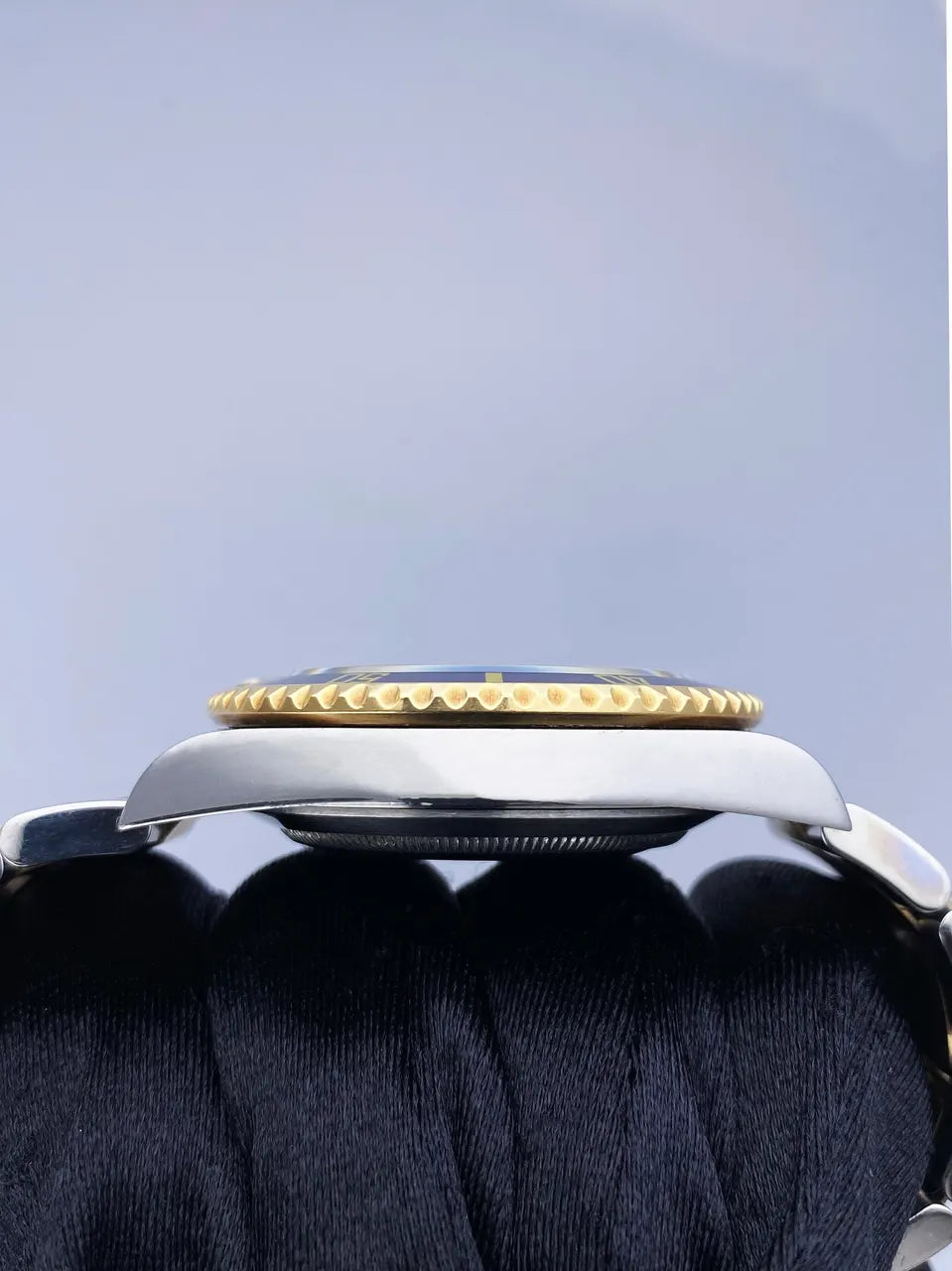 submariner Rolex Gold Dial Blue Bezel - Hình 4
