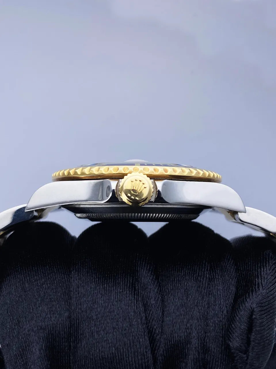 submariner Rolex Gold Dial Blue Bezel - Hình 3