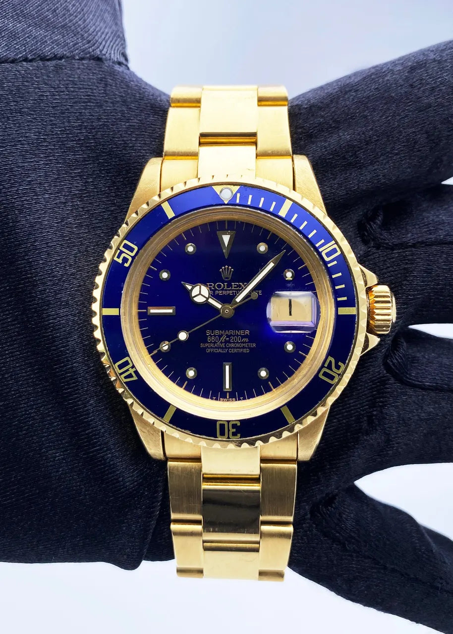 Rolex Blue Dial Gold - Hình 2