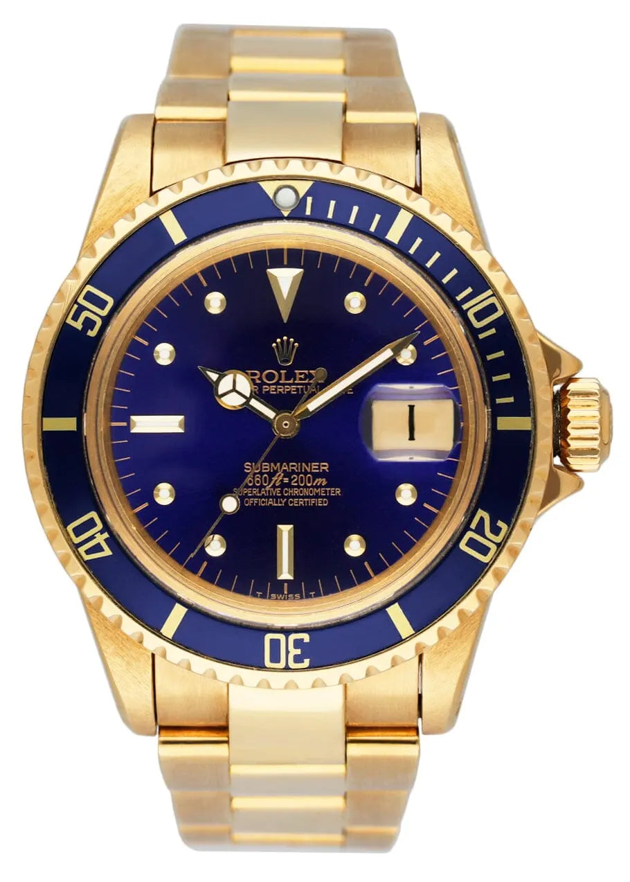 Rolex Blue Dial Gold