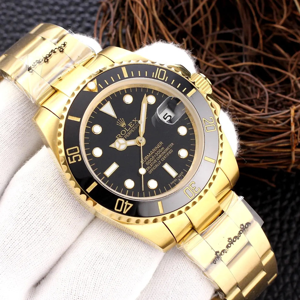 Rolex Submariner Gold Black Dial - Hình 2