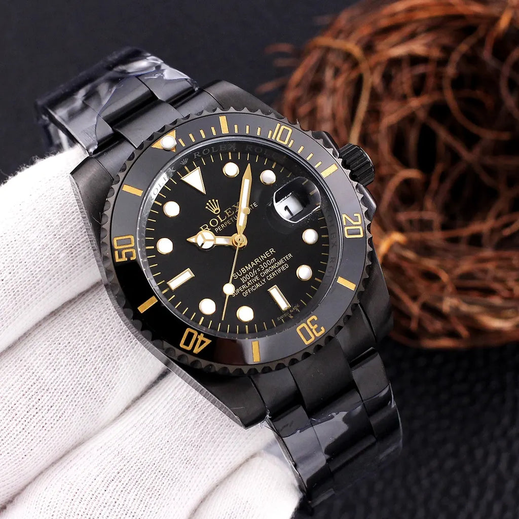 Rolex Submariner Gold Black Dial - Hình 7