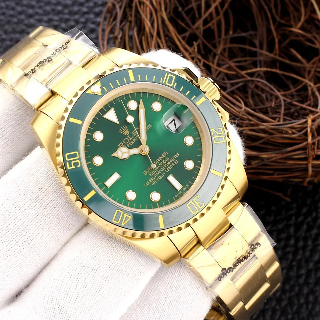 Rolex Gold Submariner Green - Hình 2