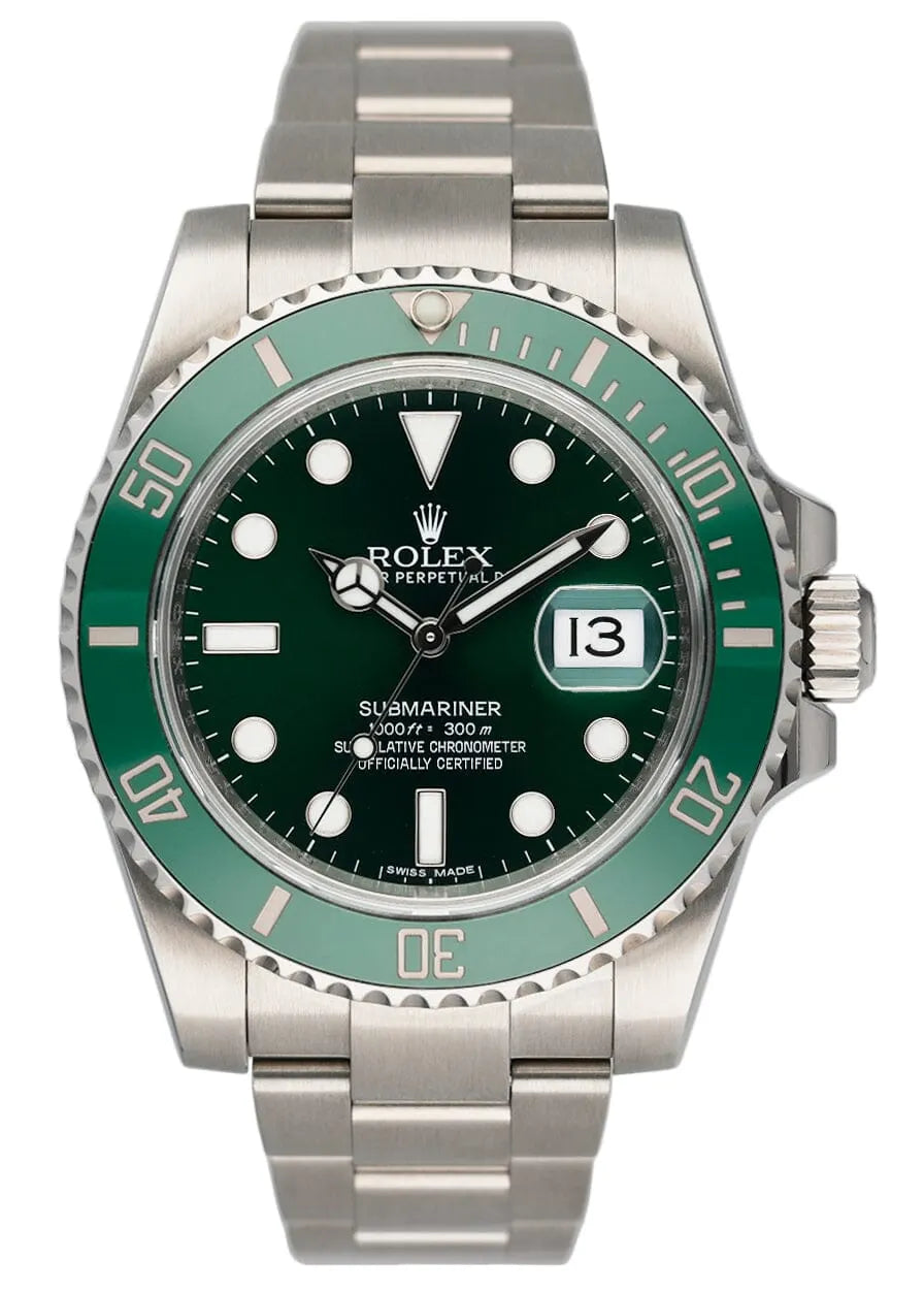 Rolex Green Bezel Watch