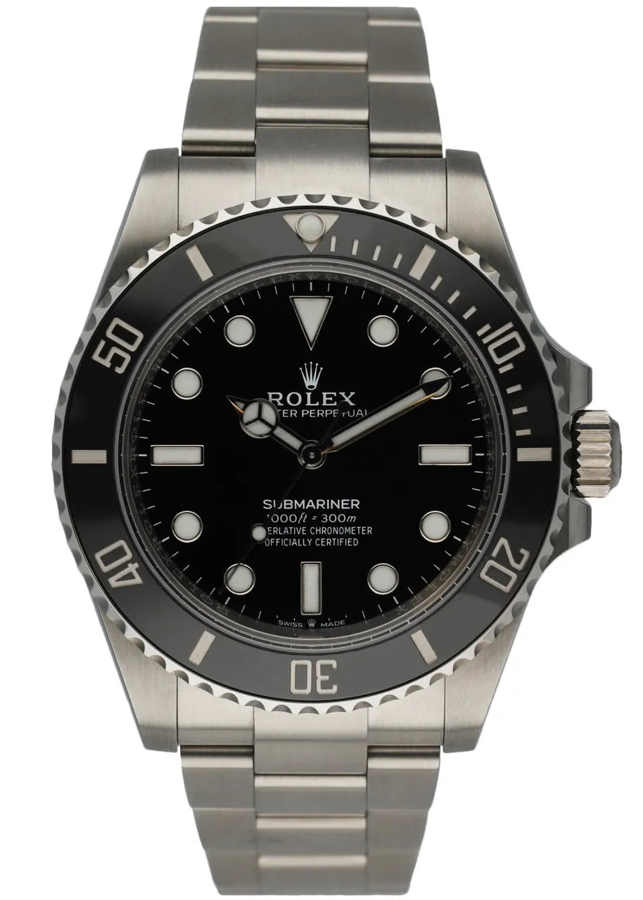 oyster Rolex Submariner Steel Black Bezel
