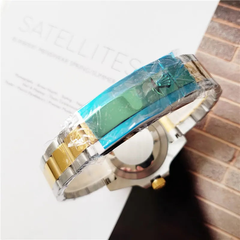 blue Rolex Two-Tone Diamond Submariner - Hình 2