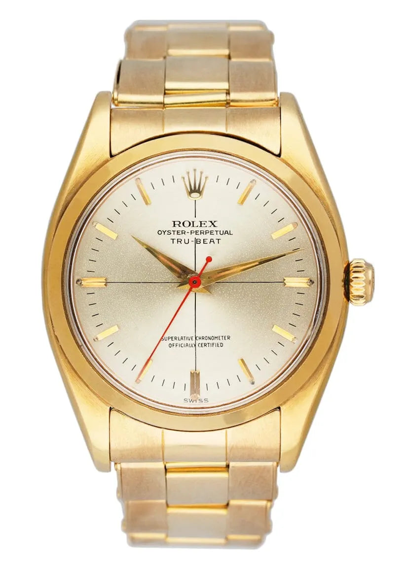 Rolex Tru-Beat Gold Watch