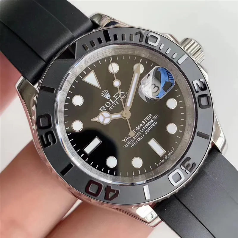 Rolex Black Rubber Oystersteel - Hình 5