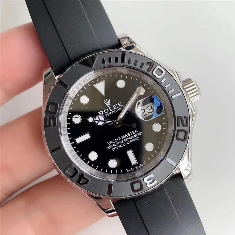 Rolex Black Rubber Oystersteel - Hình 7