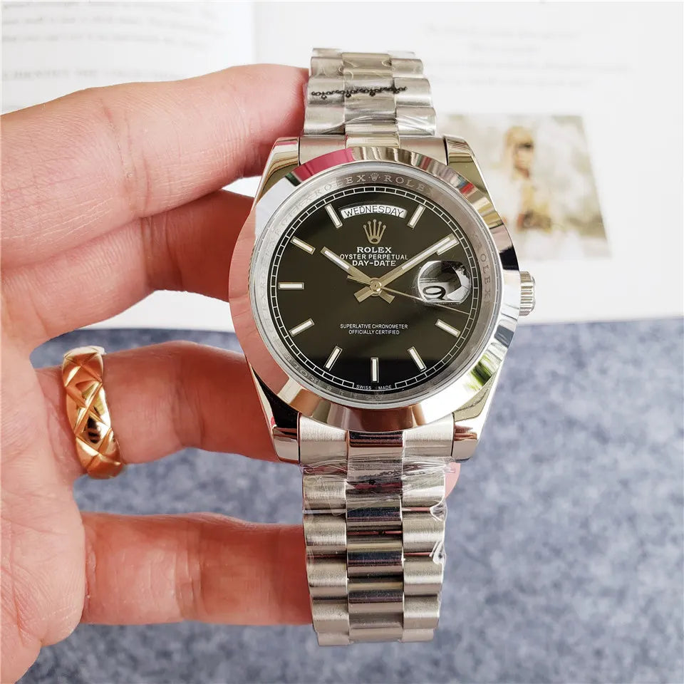 Rolex Day-Date Black Dial - Hình 7