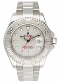 stainless Rolex Yacht-Master Silver Dial