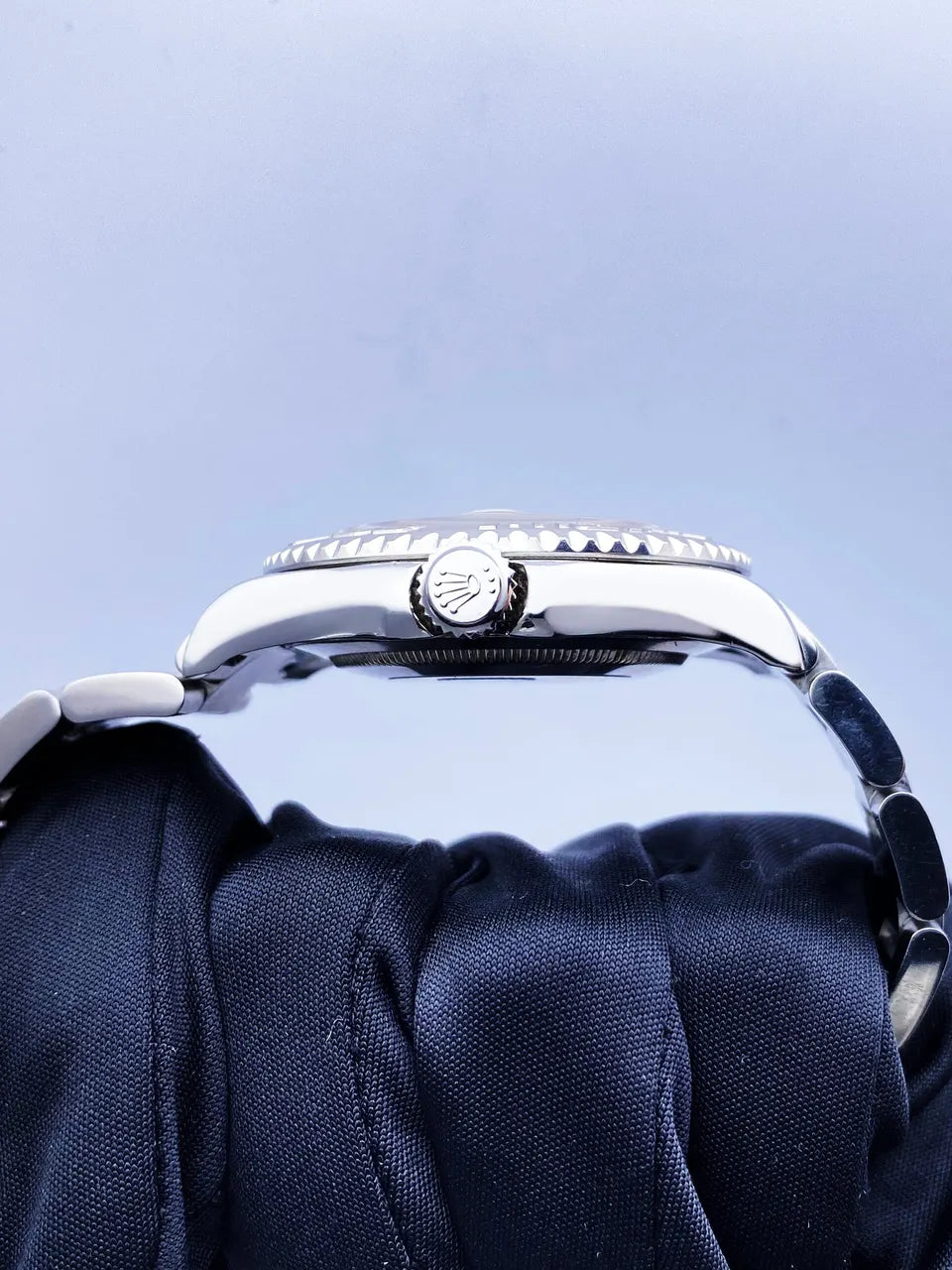 stainless Rolex Yacht-Master Silver Dial - Hình 4
