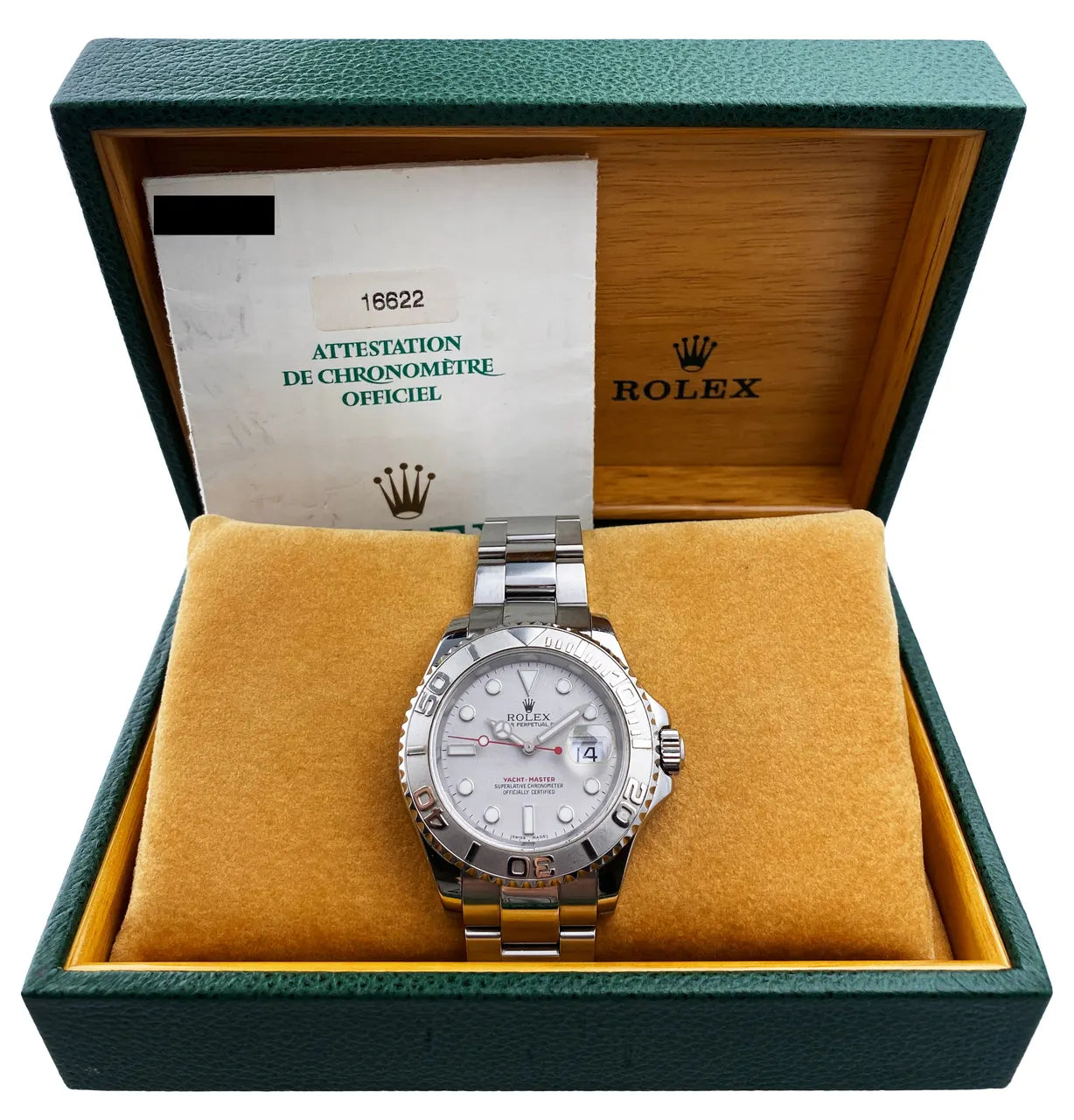 yacht Rolex Platinum Dial Steel
