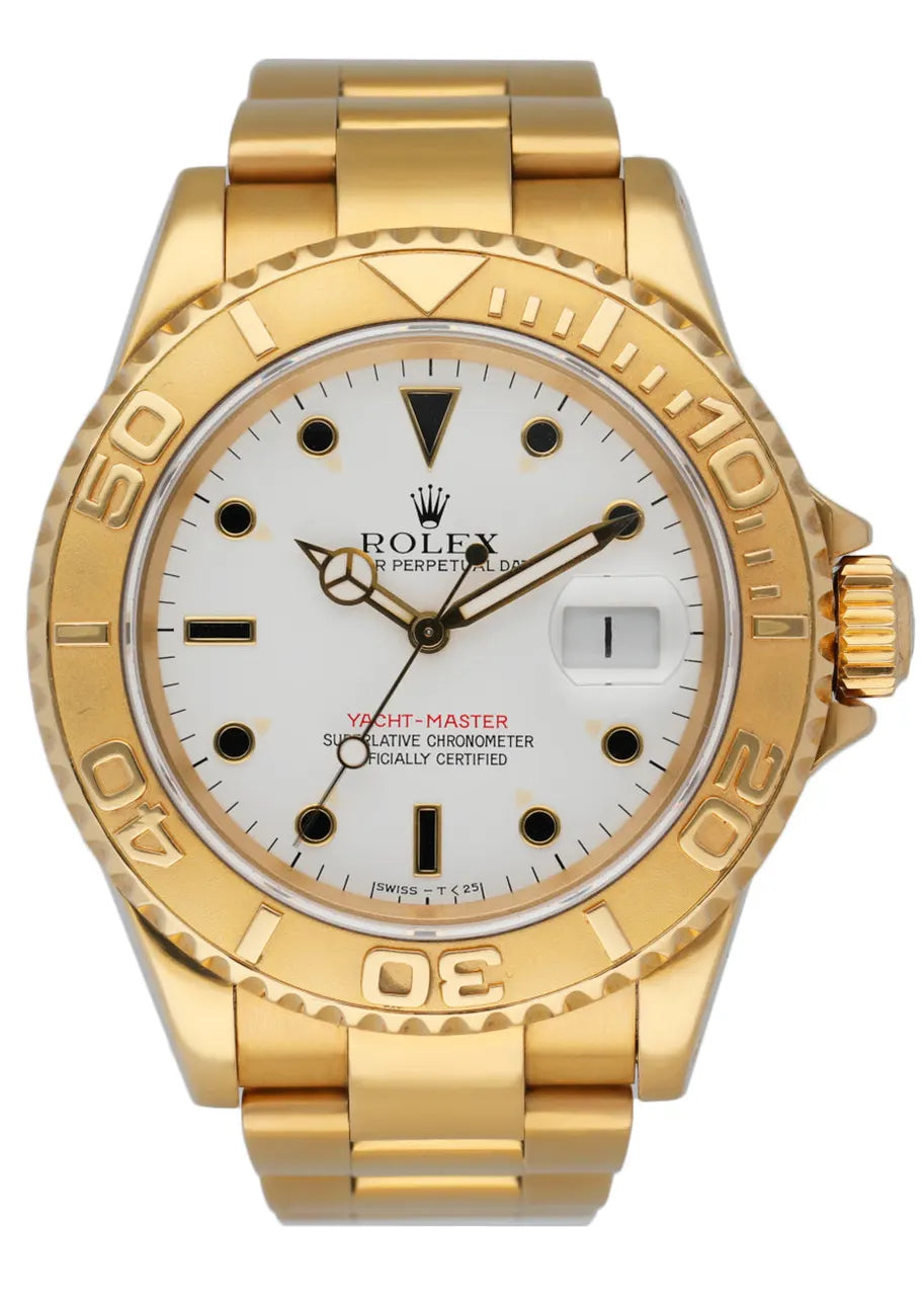 white Rolex Yacht-Master Gold