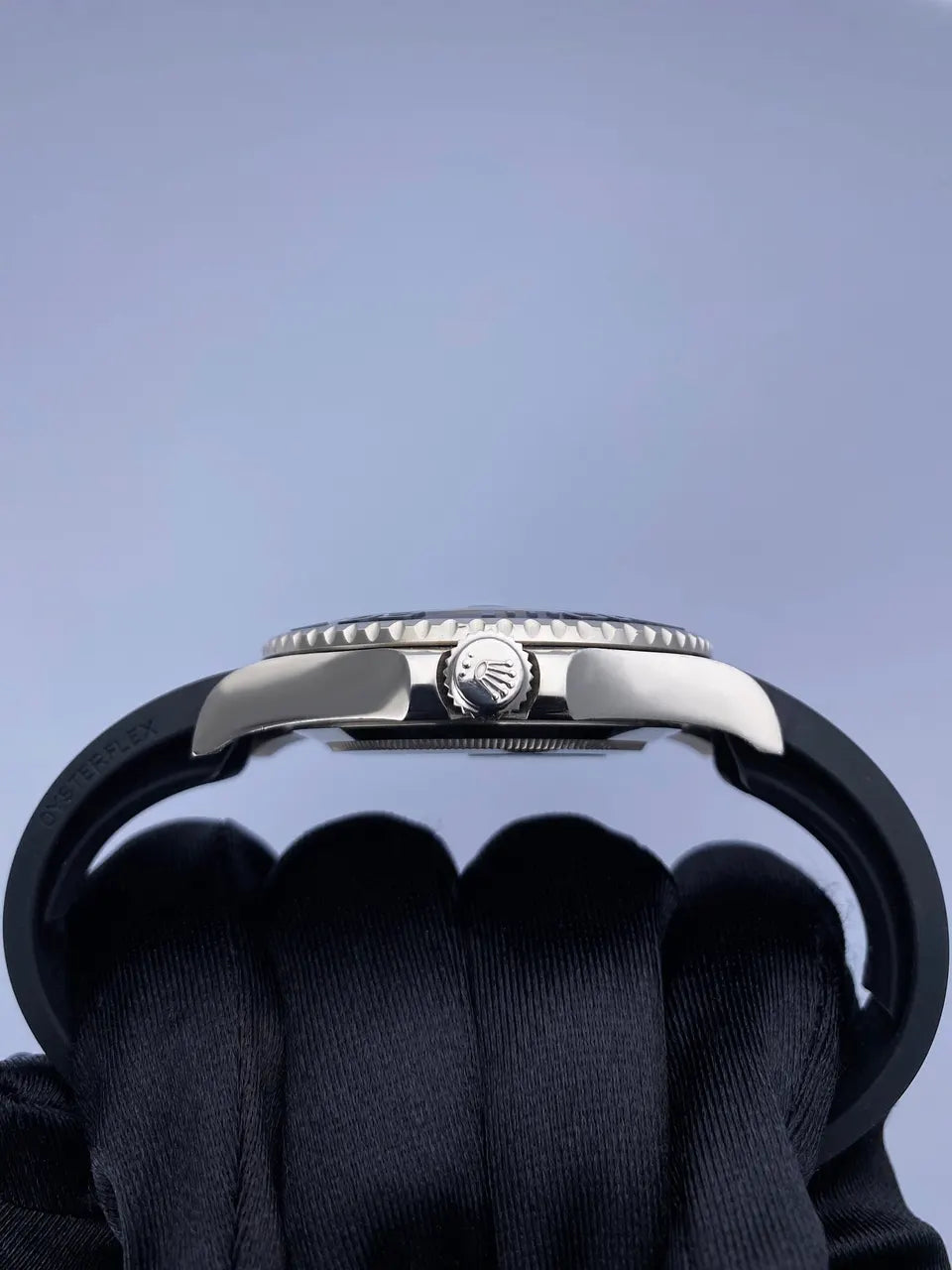 oystersteel Rolex Yacht-Master Black Dial - Hình 5