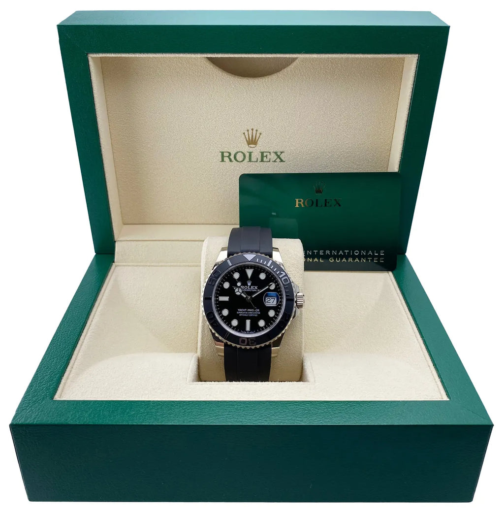 oystersteel Rolex Yacht-Master Black Dial - Hình 2