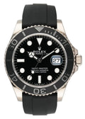 oystersteel Rolex Yacht-Master Black Dial