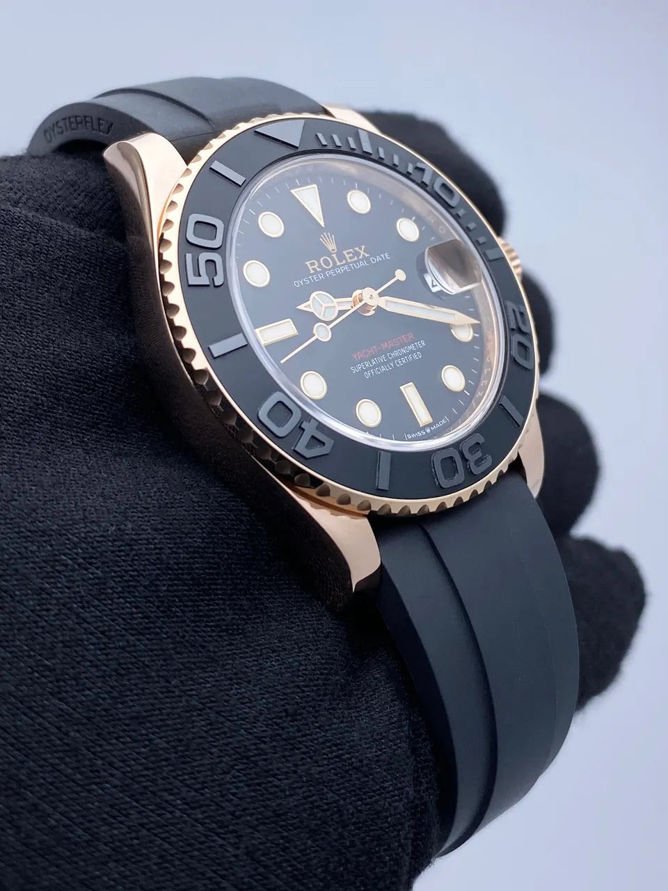 Rolex Rose Gold Rubber yacht - Hình 3