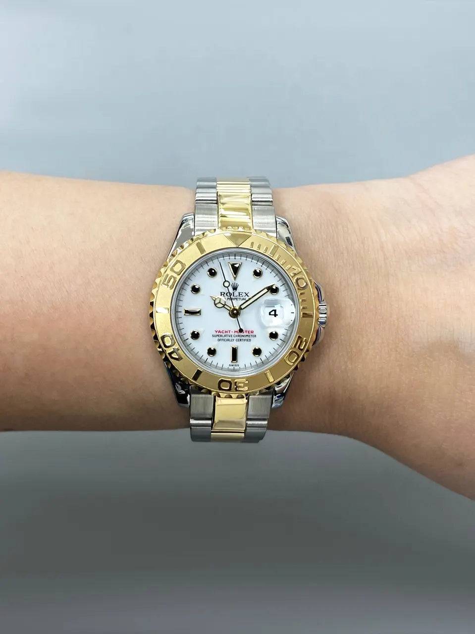Rolex Yacht-Master Two-Tone White - Hình 9
