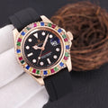 Rolex Rainbow Bezel Watch