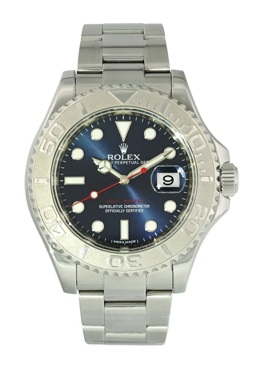 stainless steel Rolex Yacht-Master Blue Dial - Hình 2