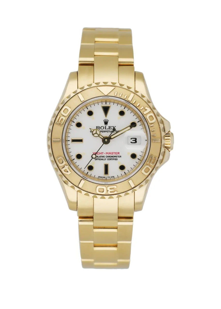 dial Rolex Yacht-Master Gold White