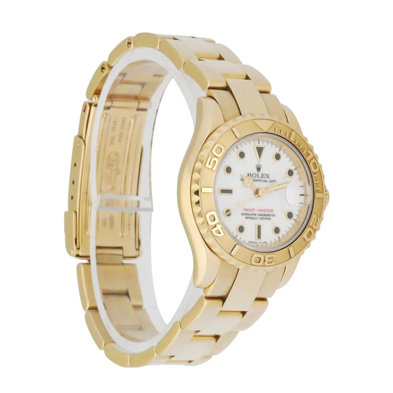 dial Rolex Yacht-Master Gold White - Hình 3