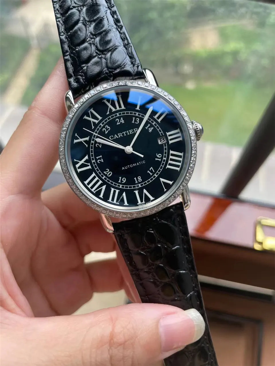 Cartier Black Alligator - Hình 2