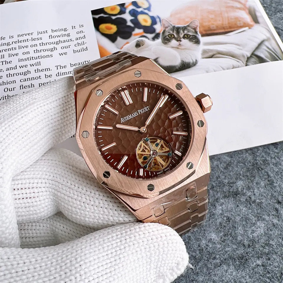 Audemars Piguet Brown Tourbillon - Hình 3