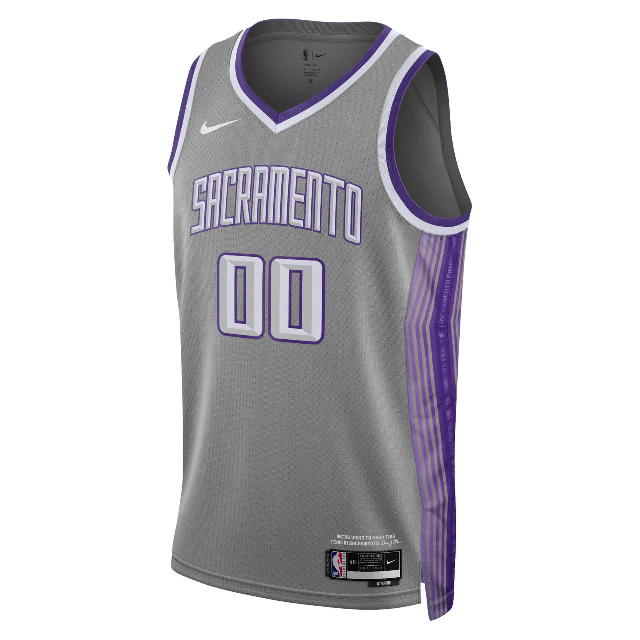 Kings Gray Custom Jersey - Hình 3