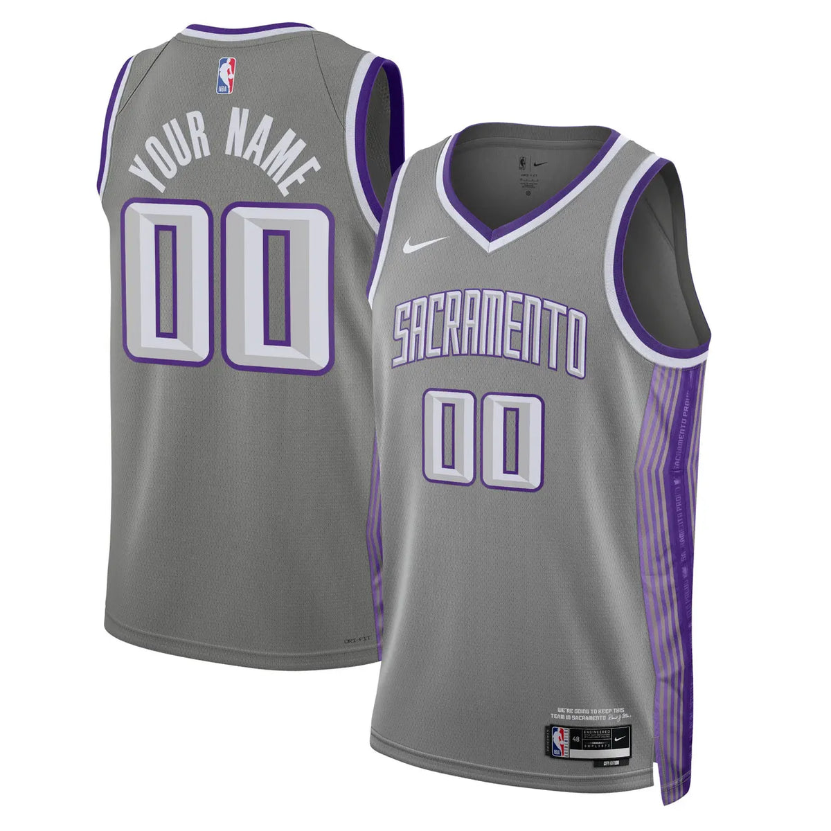 Kings Gray Custom Jersey