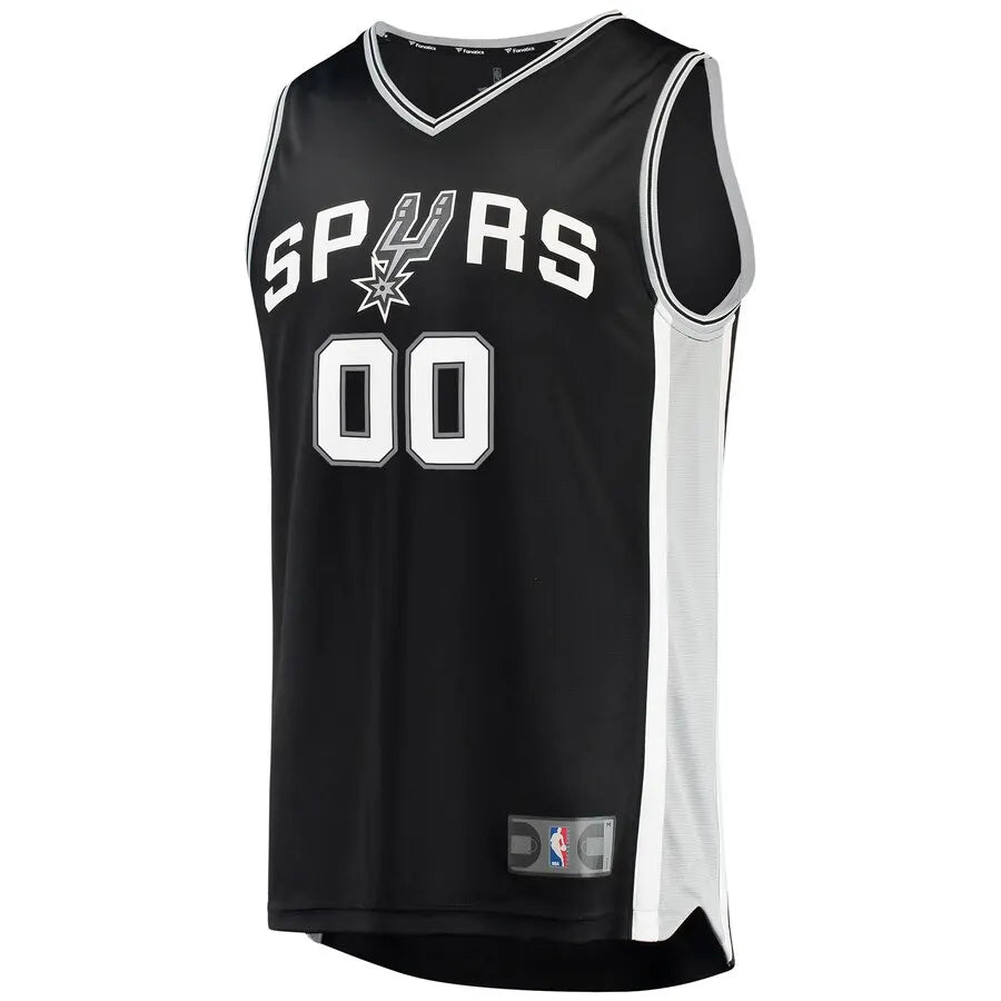 custom Fanatics Spurs Black Jersey - Hình 2