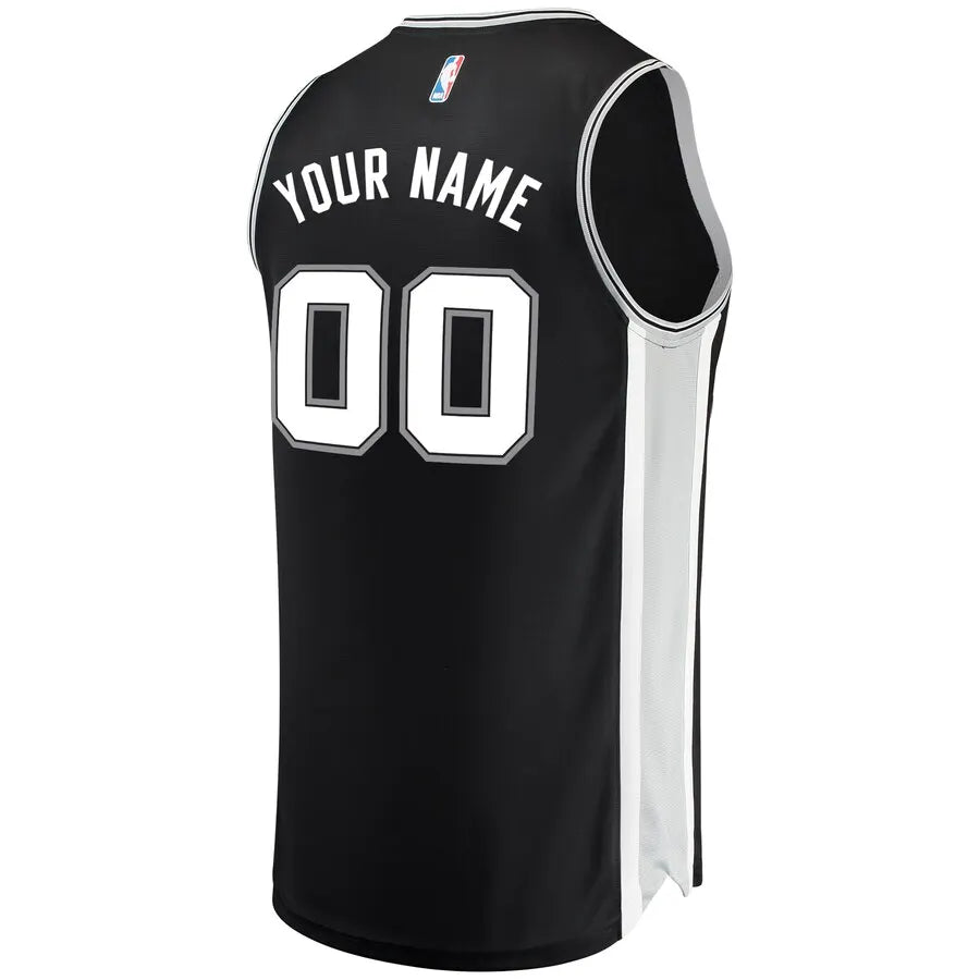 custom Fanatics Spurs Black Jersey - Hình 3